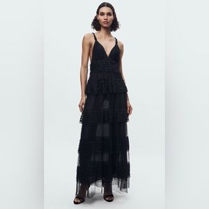 BLOGGER FAV NWT ZARA RUFFLED TULLE DRESS